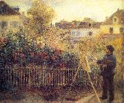 Pierre Auguste Renoir, Monet painting in his Garten in Argenteuil
